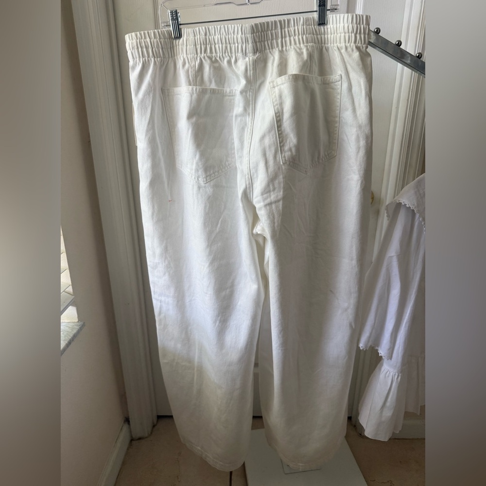 UNIVERSAL THREAD White Wide-Leg Drawstring Pants … - image 3